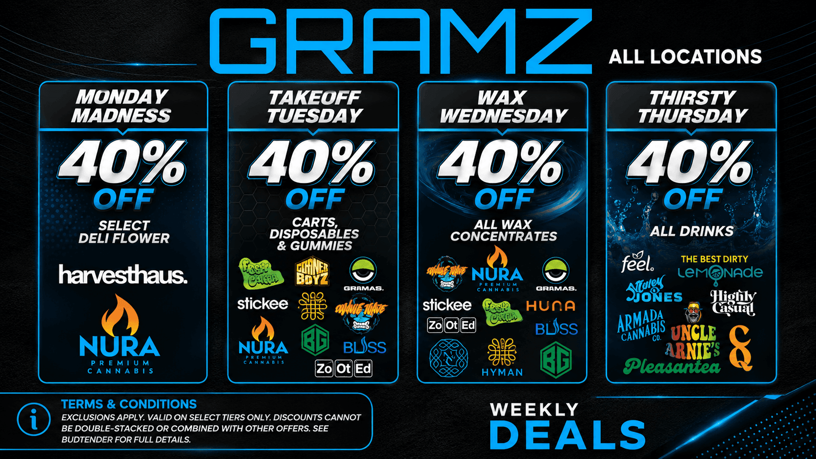 WEEKLY DEALS - ALL LOCATIONS WEEKLY DEALS - ALL LOCATIONS
